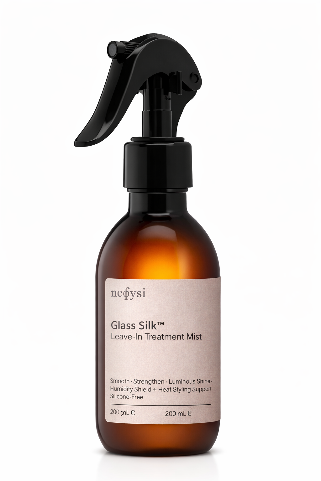Nefysi Glass Silk™ Leave-In Treatment Mist | Detangling, Shine & Heat Protection Spray