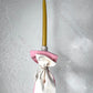 Easter Candle | with Cross Pendant Necklace