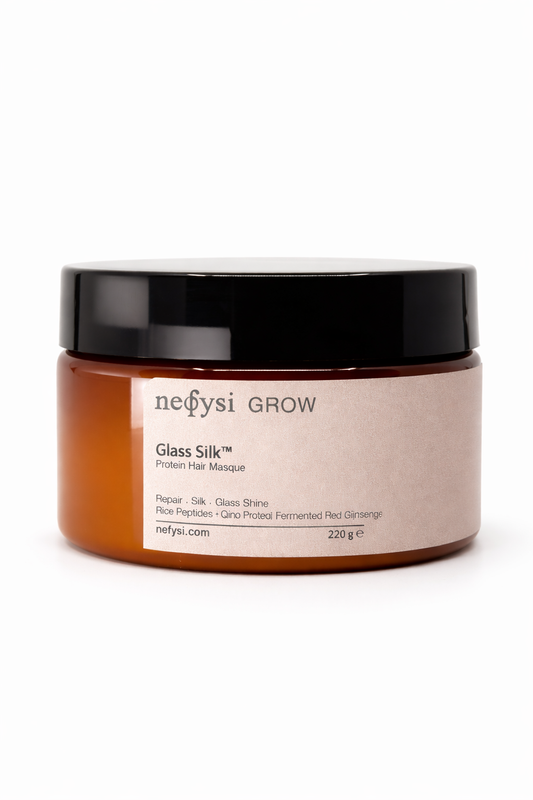 Glass Silk™ Protein Hair Masque – Luxury Repair & Shine Treatment | NEFYSI GROW